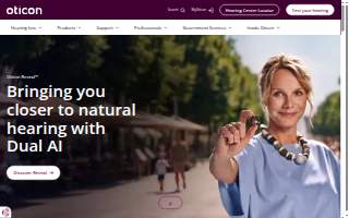 Oticon, Inc. website