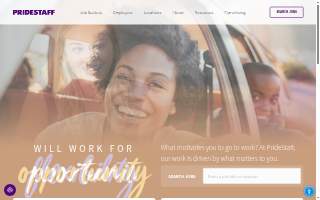 PrideStaff website