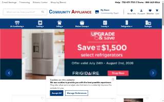 Community Appliance of Middletown website