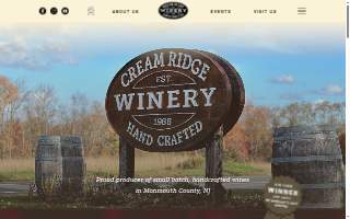Cream Ridge Winery of Middletown website