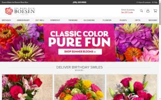 Boesen The Florist - Ingersoll Ave website