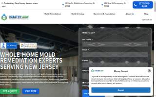 Healthy Way Waterproofing and Mold Remediation website