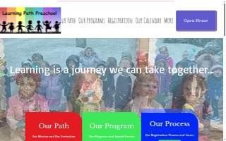 Learning Path Preschool website
