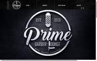 Prime Barber Lounge website