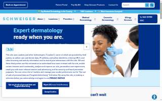 Schweiger Dermatology & Allergy - Middletown website