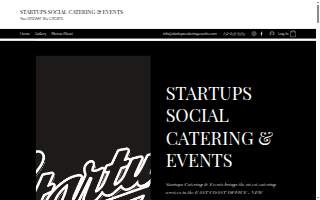 Startups Catering & Events website