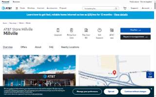 AT&T Store of Millville website