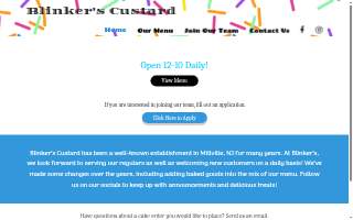 Blinker’s Custard website