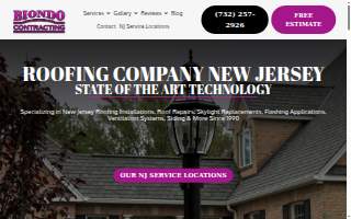 Biondo Contracting-Roofing Specialists website