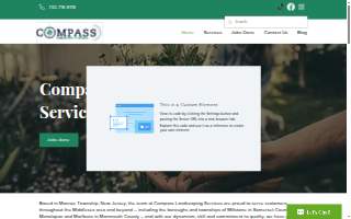 Compass Landscaping Services website
