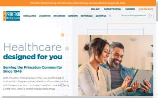 Princeton Medical Group, PA (Monroe) - Department of Dermatology website