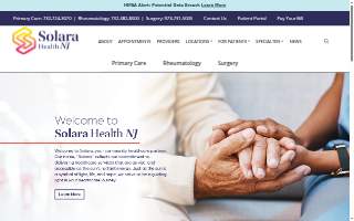 Solara Health NJ of Monroe website