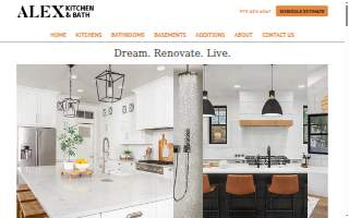 ALEX Kitchen and Bath Remodeling website