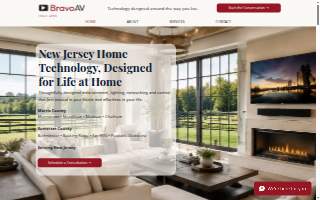 Bravo AV Home Theater and Home Automation NJ website
