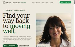 Carlucci Chiropractic website