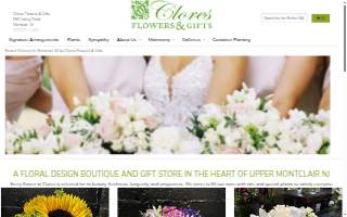 Clores Flowers & Gifts website