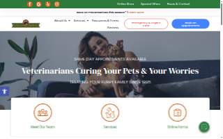 Essex Animal Hospital website