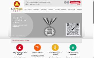 JaiPure Yoga website