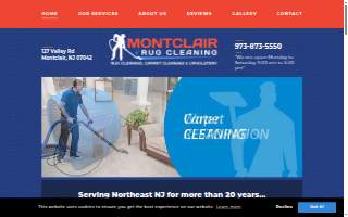 Montclair Rug Cleaning website