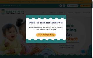 Serendipity Learning Center of Montclair website