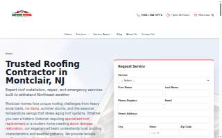 Superior Roofing Montclair website