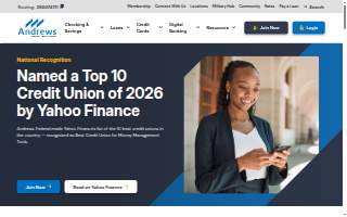 Andrews Federal Credit Union of Langley Park website