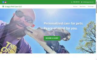 Craig’s Pet Care website