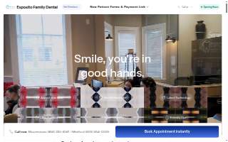Esposito Family Dental website