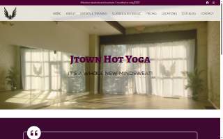 Jtown Hot Yoga website