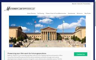 Mackerer Law Offices website