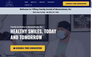 Tiffany Family Dental John Tiffany, DDS website