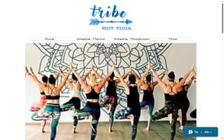 Tribe Hot Yoga website