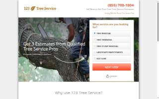 123 Tree Service website