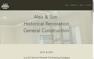 Alex & Son Tree Services website