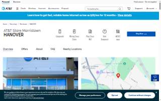 AT&T Store of Morristown website