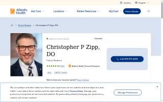 Christopher P Zipp, DO website