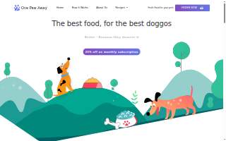 One Paw Away website