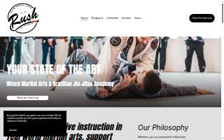 Rush Mixed Martial Arts website