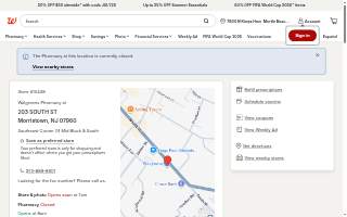 Walgreens of Morristown website