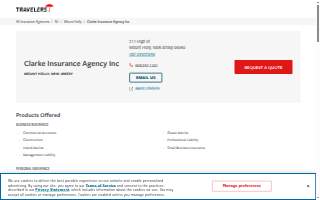 Clarke Insurance Agency Inc. website