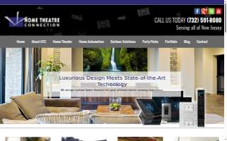 Home Theatre Connection of Mount Holly website