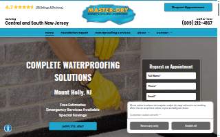 Master-Dry of Mount Holly website