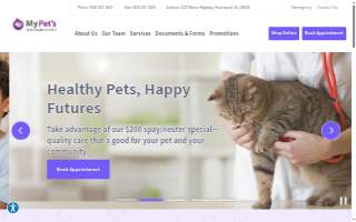 My Pet's Veterinary Center website