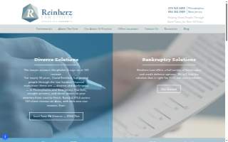 Reinherz Law Offices of Mount Holly website
