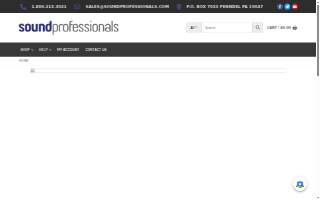 The Sound Professionals, Inc website