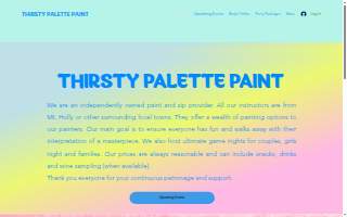 Thirsty Palette Paint website