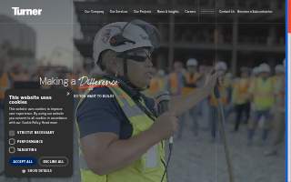 Turner Construction Services, LLC website