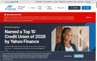 Andrews Federal Credit Union of Waldorf website