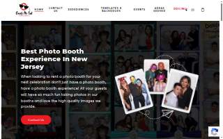 Check Me Out Photo Booths website