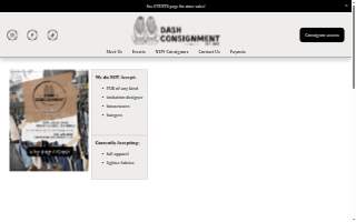 Dash Consignment website